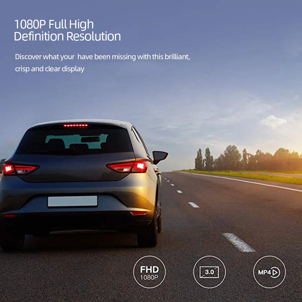 Автомобильный черный ящик T800 Dashcam Full HD 1080P рекордео для видеорегистратора g-сенсор детектор движения ночного видения