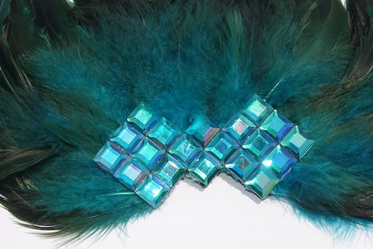 Ручная работа перо epaulette большая zie плечевая брошь эполет/эполеты Шипы/escapulario Блейзер Аксессуары Украшение хоста