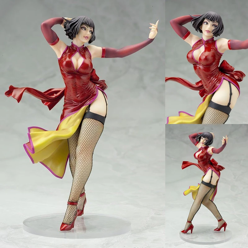 1/7 Tekken Анна Уильямс Чонсам черные шелковые чулки Ver неокрашенные GK фигурки