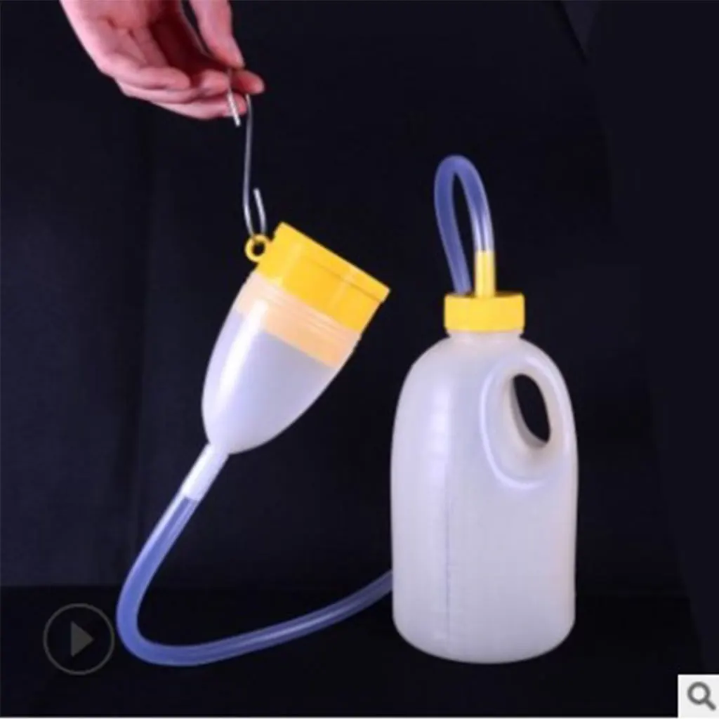 1700ml Travel Emergency Toilet Bucket Car Outdoor Male Bed Pee Urinal Tube Bottle Night Drainage for Outdoor Camping