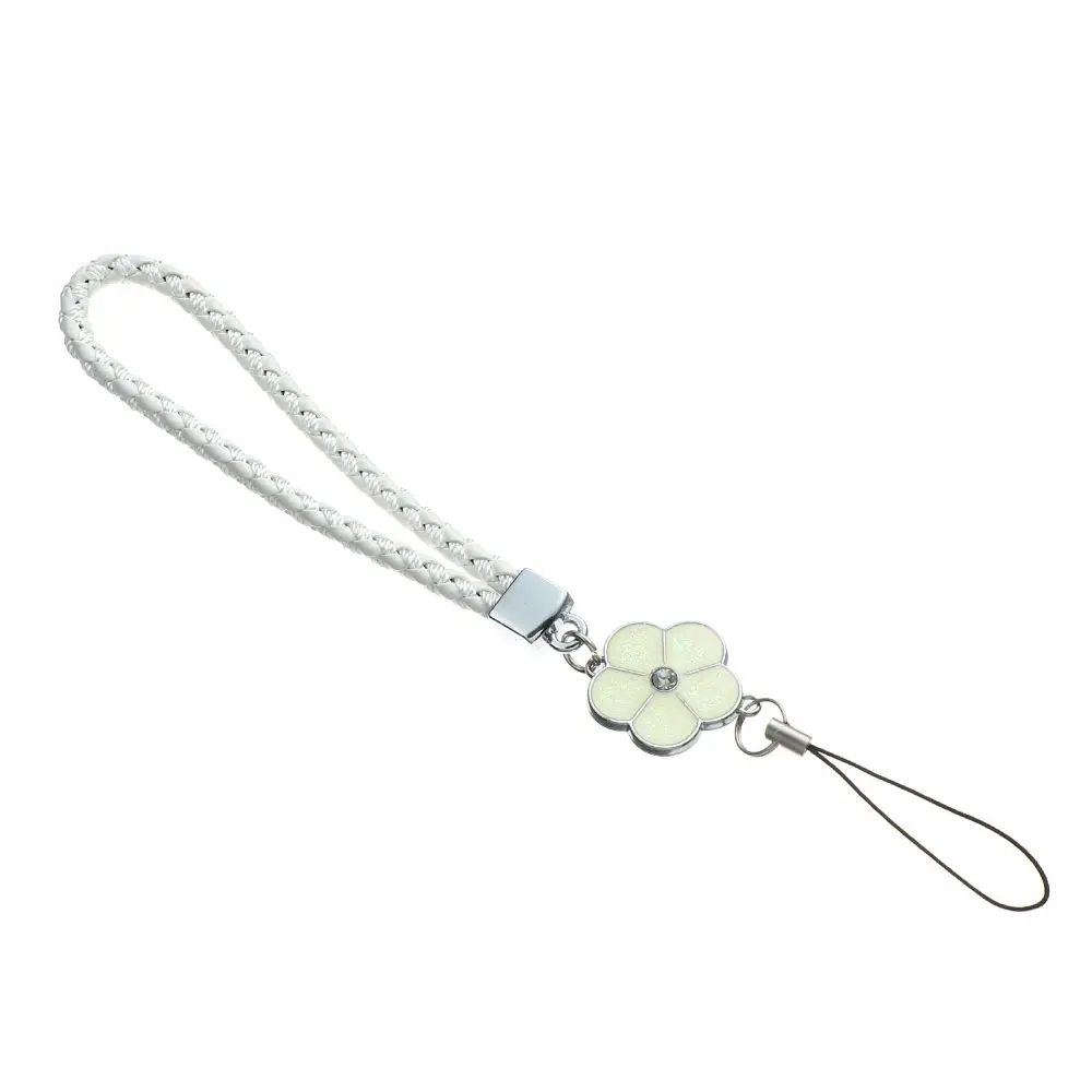Elegant Plum Blossom Woven Phone and Keychain Lanyard