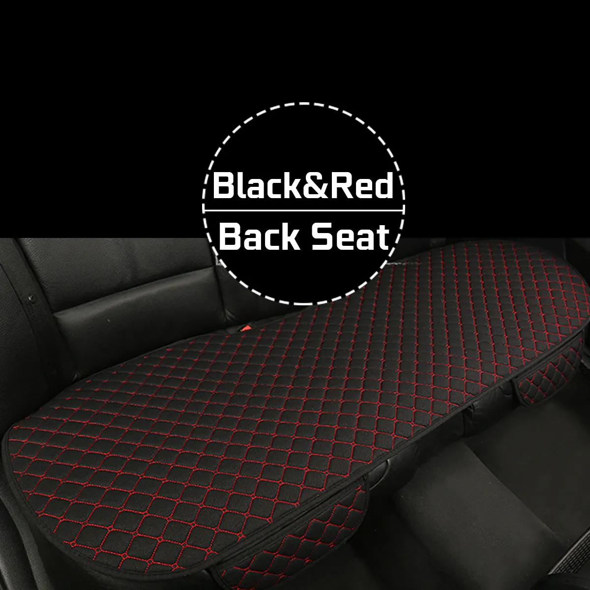 Back Red Seat Универсальный льняной Чехол-протектор на автомобильное сиденье переднее сиденье задняя подушка коврик для авто Стайлинг Автомобильный интерьер грузовик внедорожник фургон - Название цвета: Back Red Seat