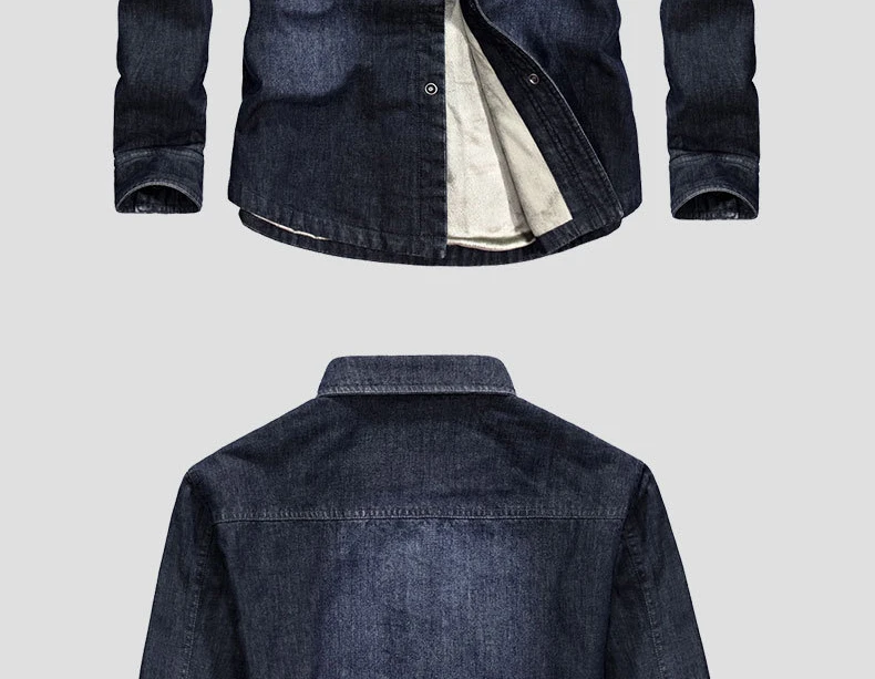 Anti-cut and stab-resistant Plus Size men denim shirt self-defense military tactics invisible Police SWAT FBI safety clothing