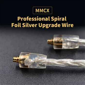 

KZ AS10 ZS10 ZST ES3 ED12 ZS5 ZS6 MMCX Silver Plated Dedicated Cable Connector Upgraded Silver Plated Cable