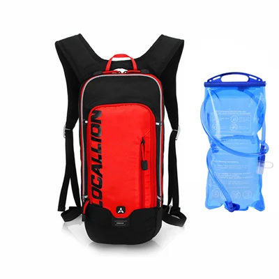 with water bag 8L велосипедный рюкзак тактический рюкзак Водонепроницаемый велосипедная сумка туристические спортивные сумки мужские и женские MTB сумка для горного велосипеда для велосипедов - Цвет: with water bag