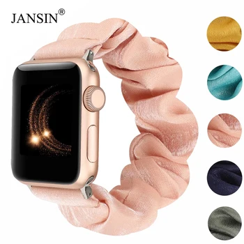 

75 styles Scrunchie Elastic strap for apple watch band 38mm 42mm 40mm 44mm bracelet belt women watchband Sport Loop for iwatch
