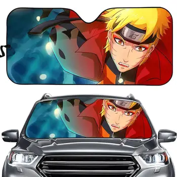 

Anime Naruto Prints Car protector Front Windshield Sunshade Heat Reflector Car Sun Shade for Windshield Stylish Car Sun Shade