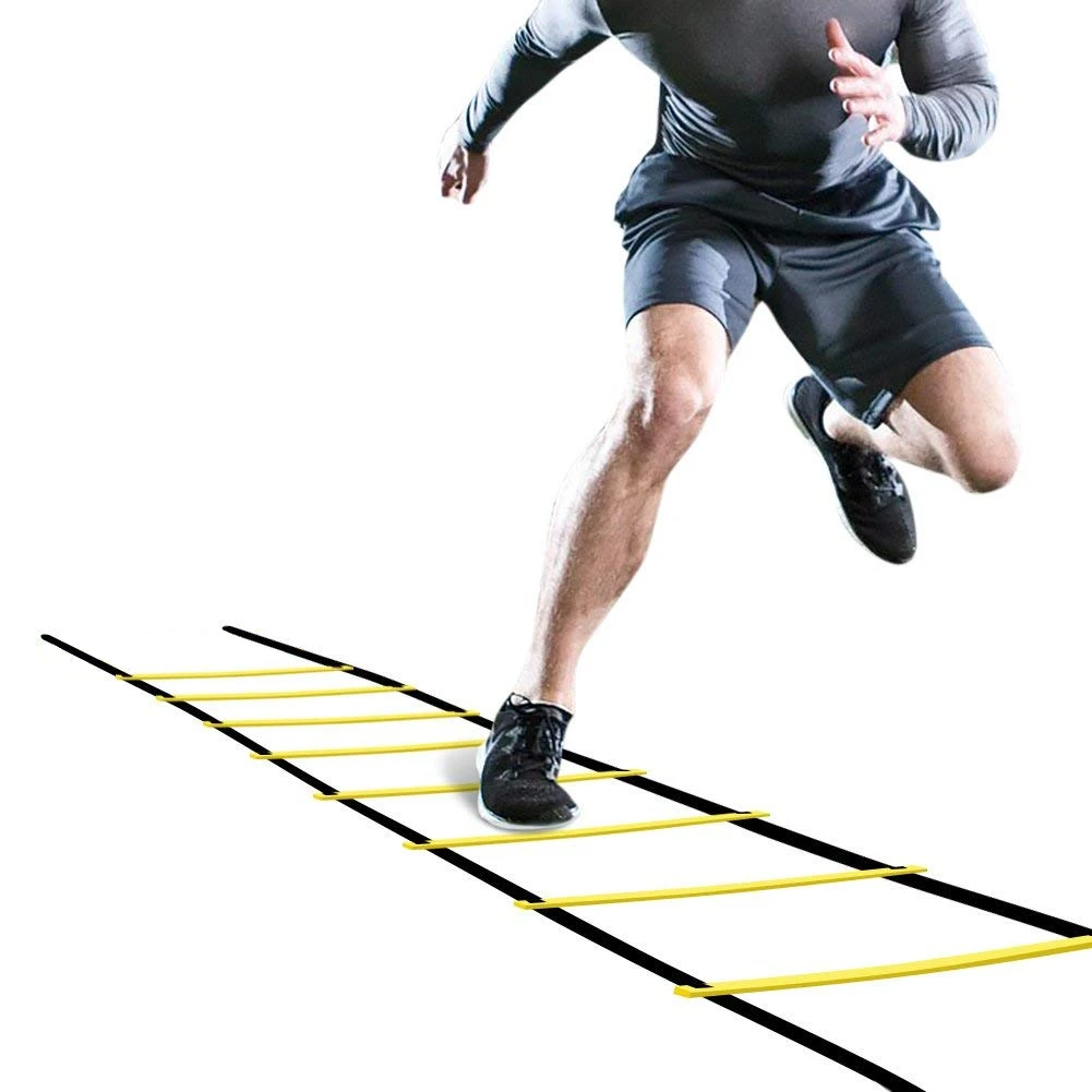 8 Rungs Speed Agility Ladder Soccer Football Sports Training Exercise Equipment 