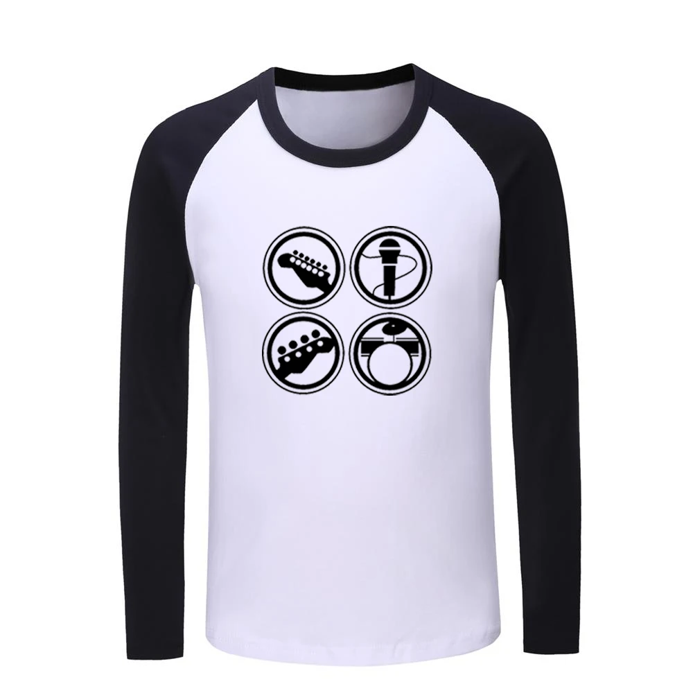

rock band microphone guitar Shelf drum Pattern Kids T-shirts Childs Graphic Printing Tee Shirts Boys Girls Tops Christmas Gift