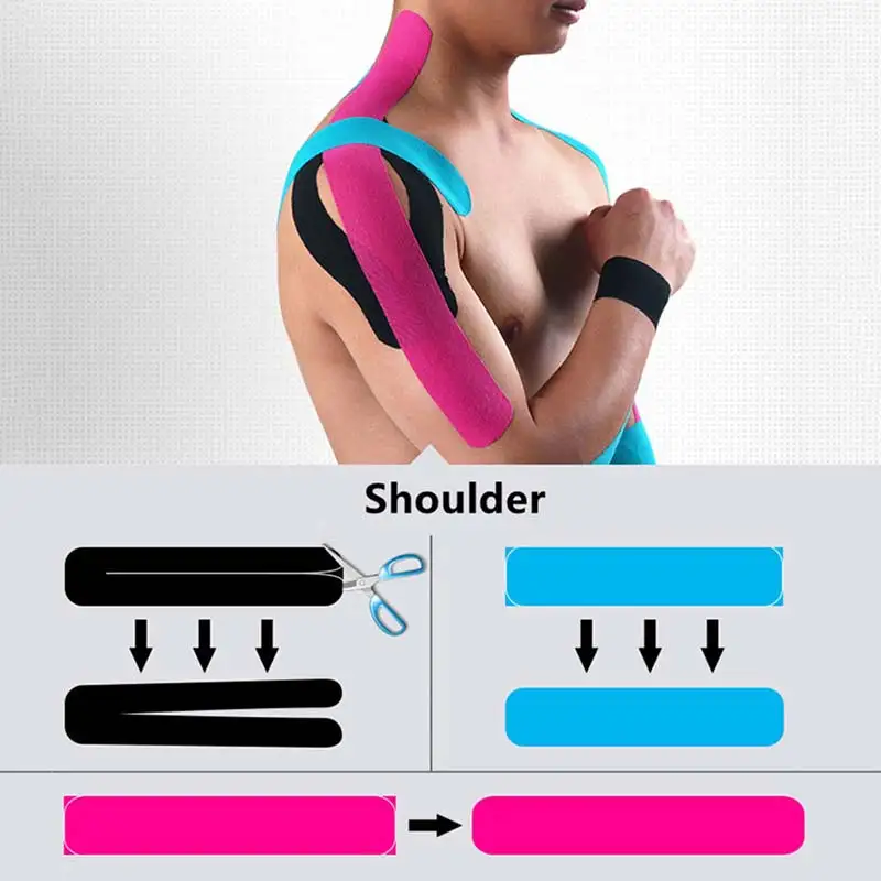 

5M Sports Elastic Kinesiology Tape Roll Physio Muscle Strain Injury Support Tool ENA88