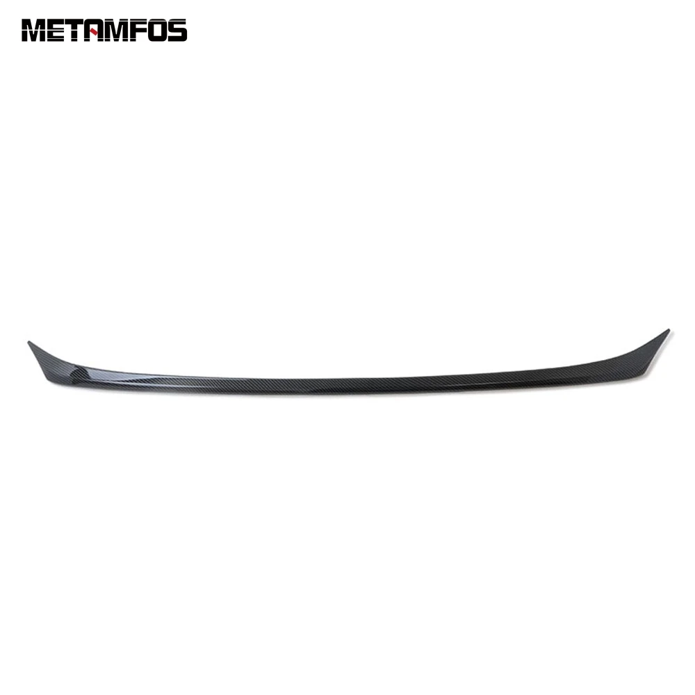 Black Carbon Fiber Accessories For Toyota Camry Hybrid Exterior Carbon Fiber Front Lower Bumper Bar Grille Protection Molding Trim - Цвет: Black Carbon Fiber
