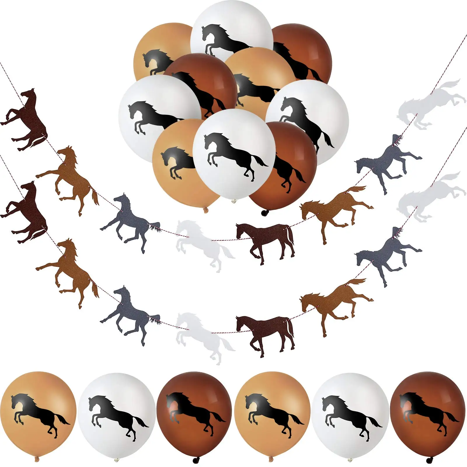 

Украшение для вечеринки в честь Дня Рождения лошади, гонки, лошади, гирлянда, баннер для ковбойских лошадей, гонки, день рождения, украшение для дома