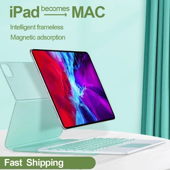 

Bluetooth Touchpad keyboard For iPad Pro 12.9 Case 2020 Magnetic Ultra Slim Cover for iPad Pro 11 inch 2020 2018 Mouse Cases