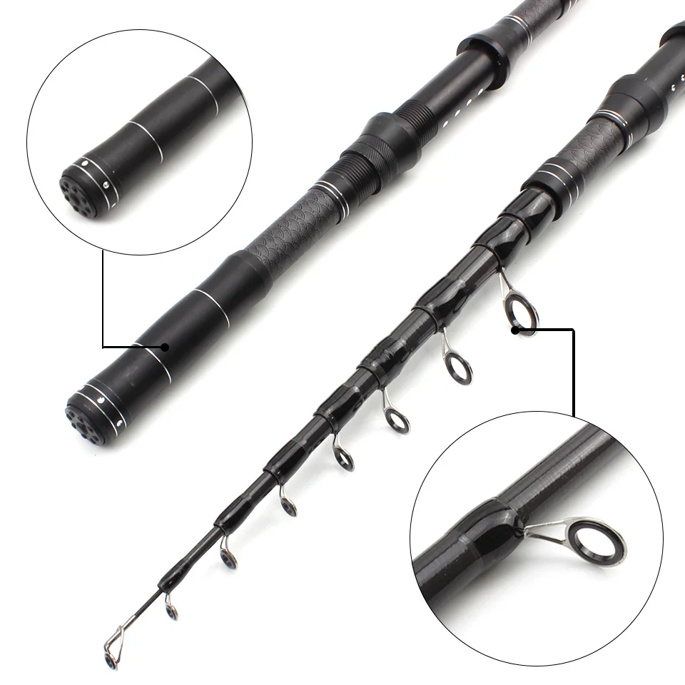 1.8m-3.0m Multifunction Spinning Rod carbon fishing fish pole telescopic Travel fishing rod ultrashort Fishing Tackle fishing rod