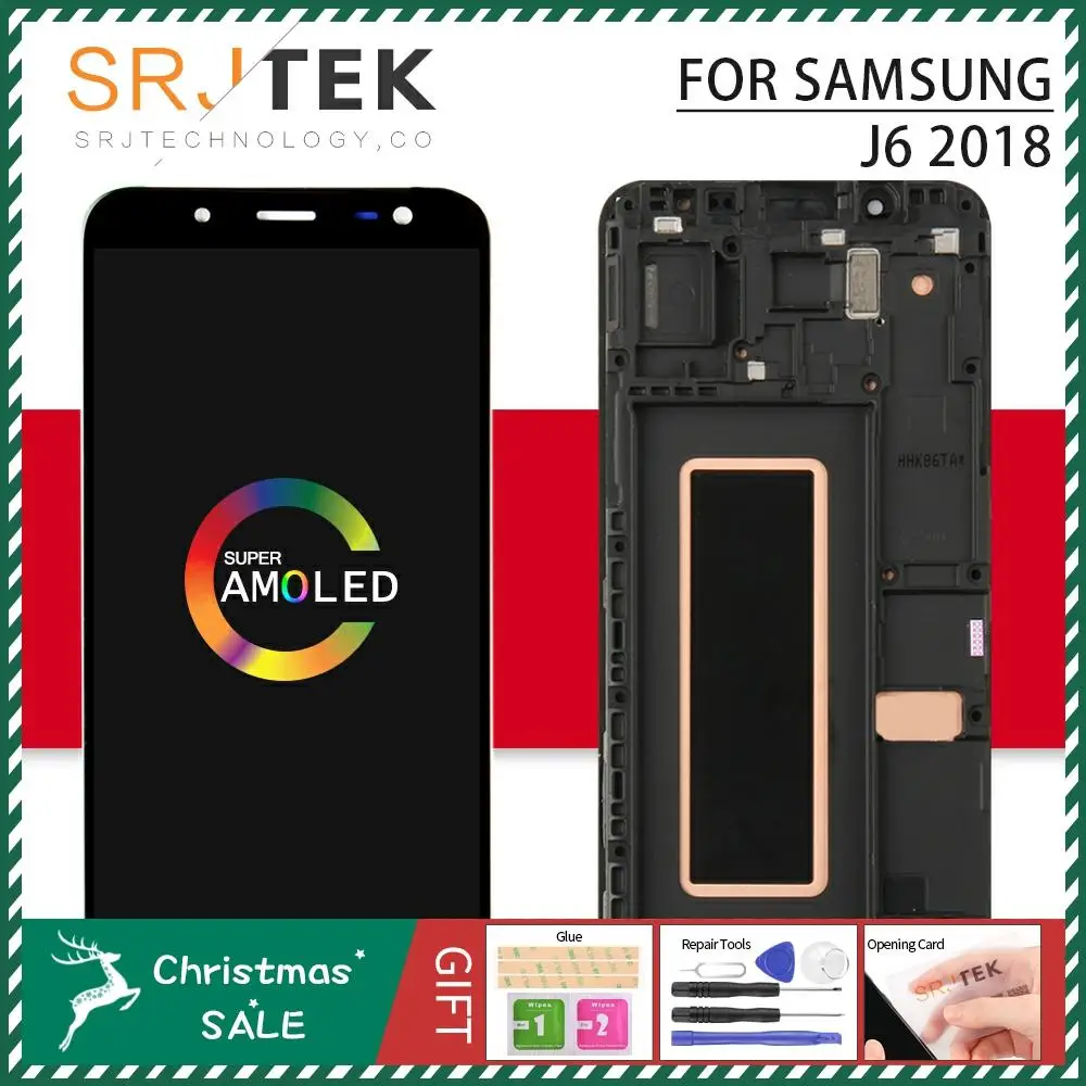 Для samsung Galaxy J6 дисплей сенсорный для J6 J600F экран J600G/DS дигитайзер панель сборка замена рамка J6+ J600 ЖК