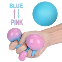 Balle à presser pour enfant, jouet à serrer, boule de couleur à montée lente, Anti Stress, cadeau