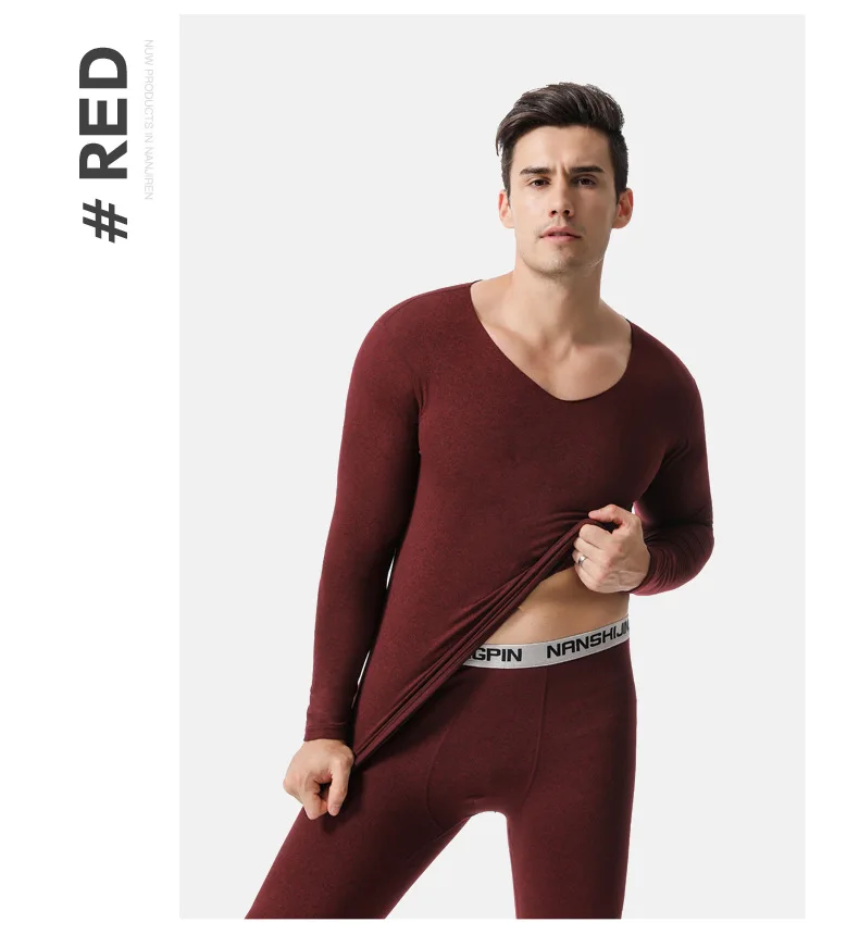 Высокое качество long Johns Keep Warm Комплекты мужского нижнего белья для русских и европейских мужских термобелье