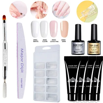 

Manicure Set Nail Art DIY Tools Nail Molds for Nail Extension Quick-dry Base & Top Coat Gel Nail Polish Brush Pen