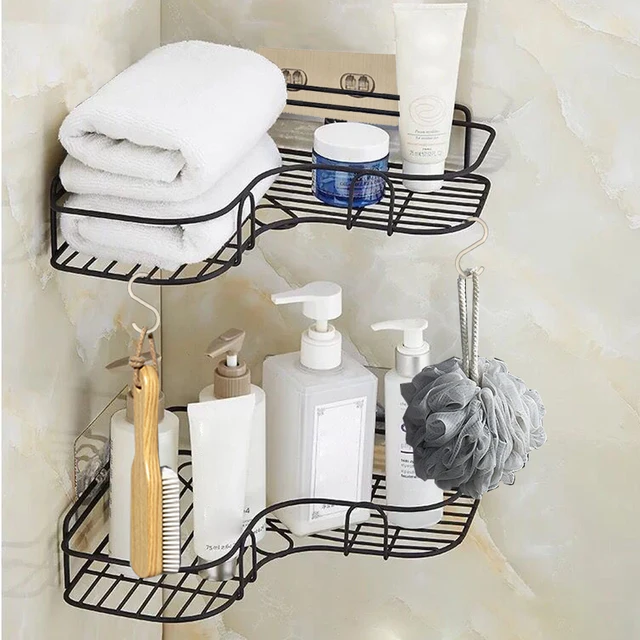 Punch Free cornice angolare con ventosa mensola bagno in ferro battuto  doccia Caddy portaoggetti accessori WC porta Shampoo - AliExpress