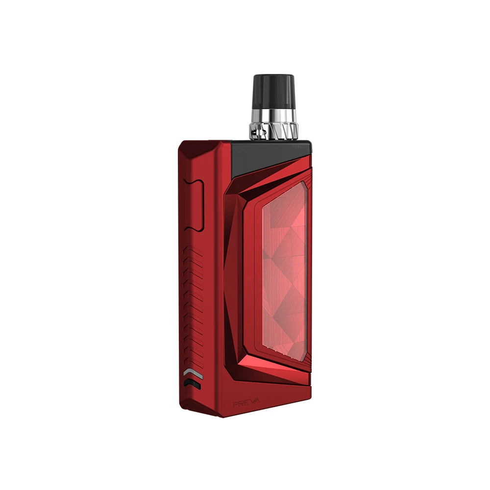 Новейший комплект WISMEC PREVA vs Preva с аккумулятором 1050 мАч и входным напряжением 5 В постоянного тока и выходной мощностью 1-20 Вт комплект электронных сигарет Vape - Цвет: Красный