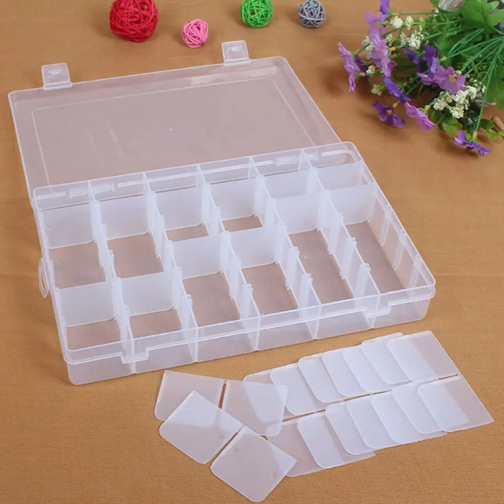 36 Grid Detachable Clear Jewelry Storage Box Bead Earring Fishing Hook Container Portable Small Accessories | Украшения и