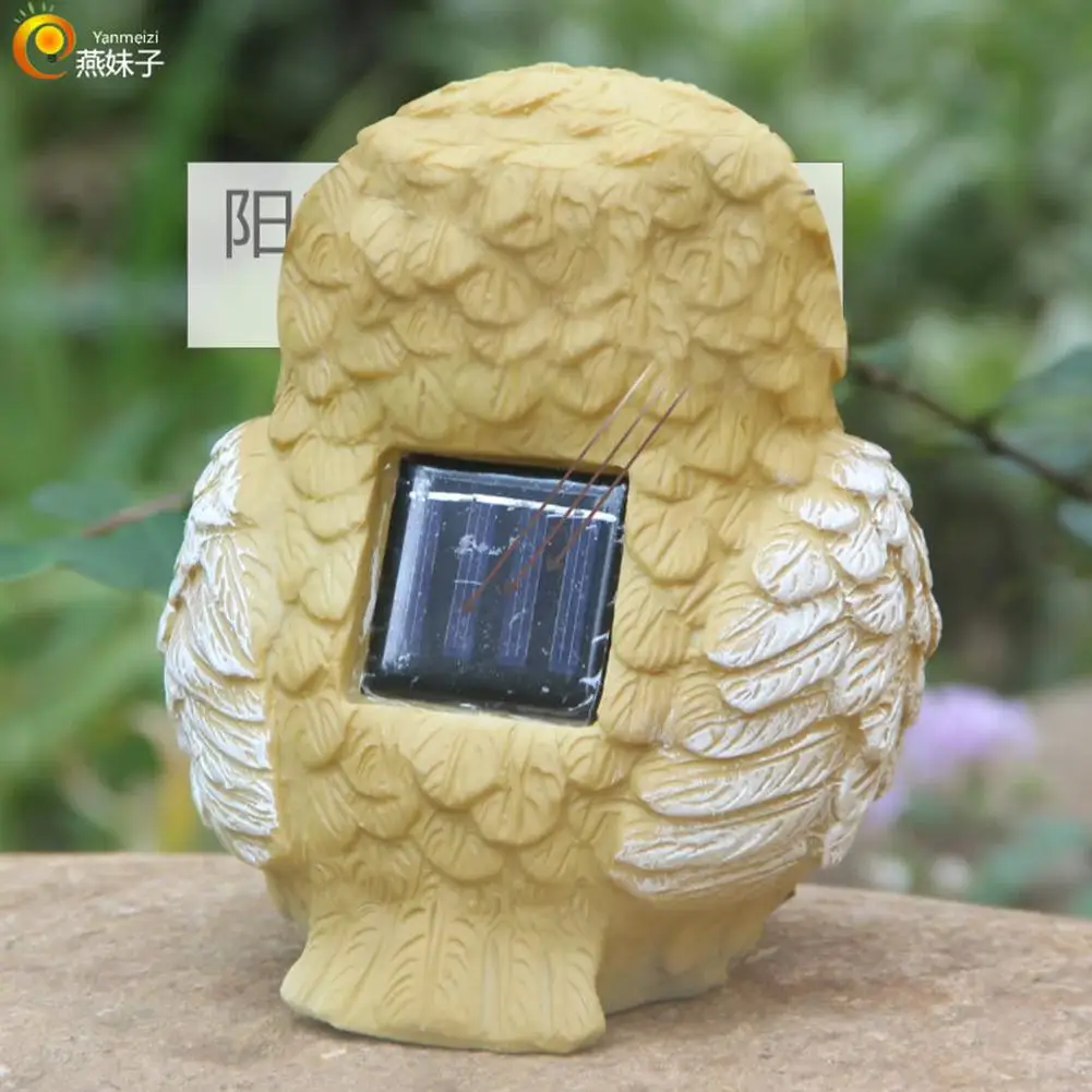 HobbyLane светодиодный светильник на солнечных батареях с изображением мультяшной совы, ландшафтный орнамент, лампа на солнечных батареях, кнопочный переключатель+ светильник, управление 360g