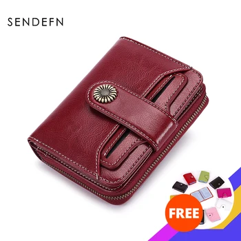 

SENDEFN Trend Wallet Female Women Wallet Short Wallet Quality Coin Purse Women Button Purse Quality Flower Hardware 5185H-75
