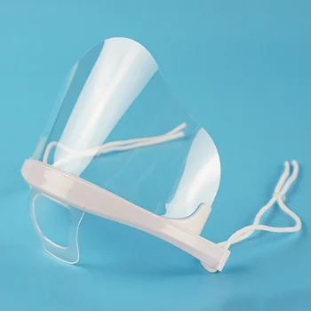 

10pcs/Box Anti-Fog Food Mask Transparent Mask PC Plastic Dust-Proof Anti-Virus Double-Sided Anti-Fog Mask Restaurant Essential q