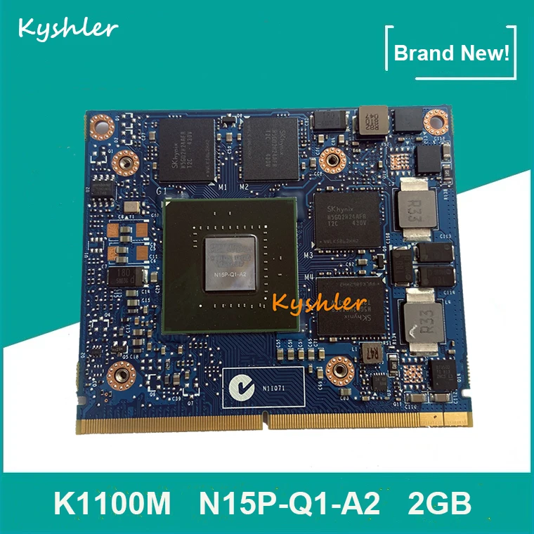 Tarjeta gráfica K1100M K 1100M, vídeo VGA para portátil HP Elitebook ZBOOK 15 Dell M4600 M4700 M4800, envío rápido