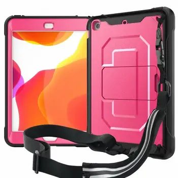 

Kids Safe Shockproof Fall prevention Shoulder Strap PC+TPU Tablet Case for iPad Mini 1 2 3 7.9 inch Shell Stand Cover Funda+pen