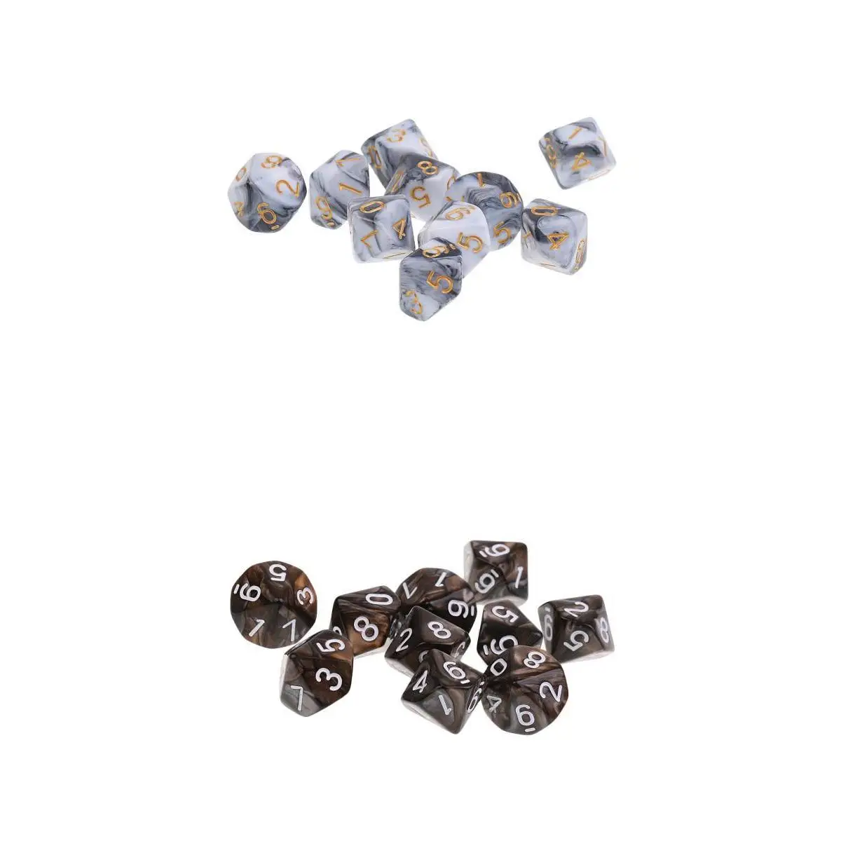 20pc 10 Sided Dice D10 Polyhedral Dice for Dungeons &Dragons DND RPG MTG