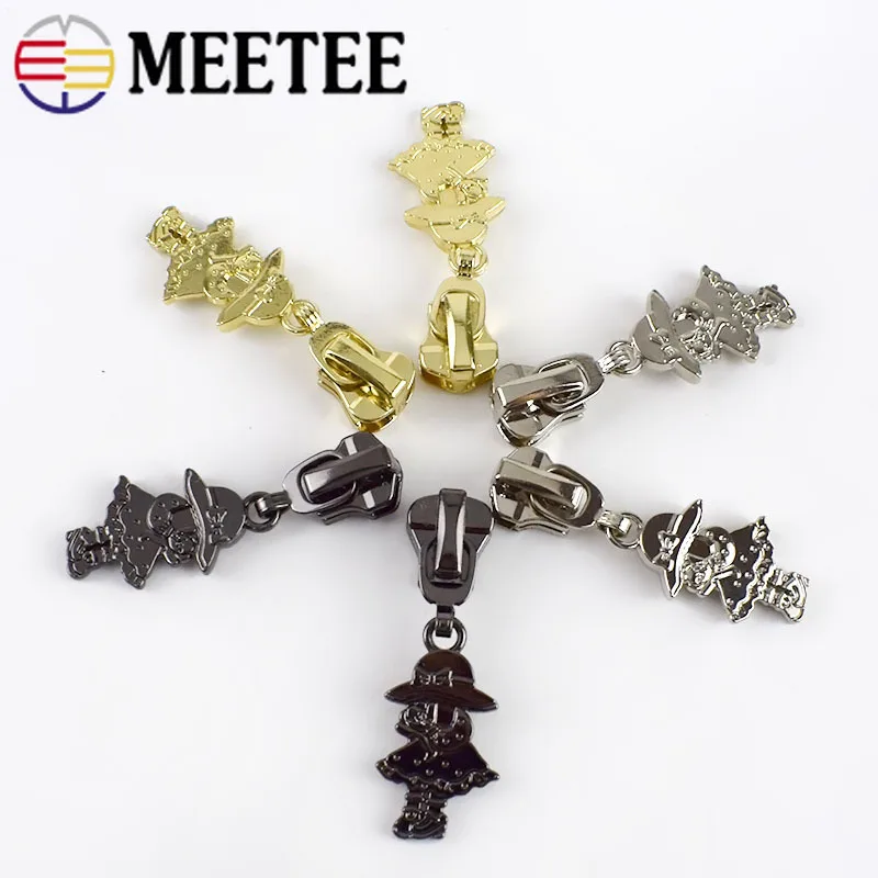 10 шт. Meetee 3 #5 # слайдер на молнии ремонтные комплекты для металлической смолы DIY
