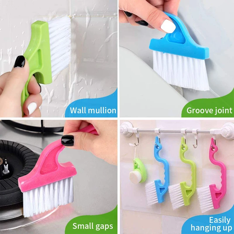 Groove Cleaning Brush Quickly Clean All Corners And Gaps Brush Door Window  Track Cleaning Brushes Kitchen Cleaner Accessories - AliExpress