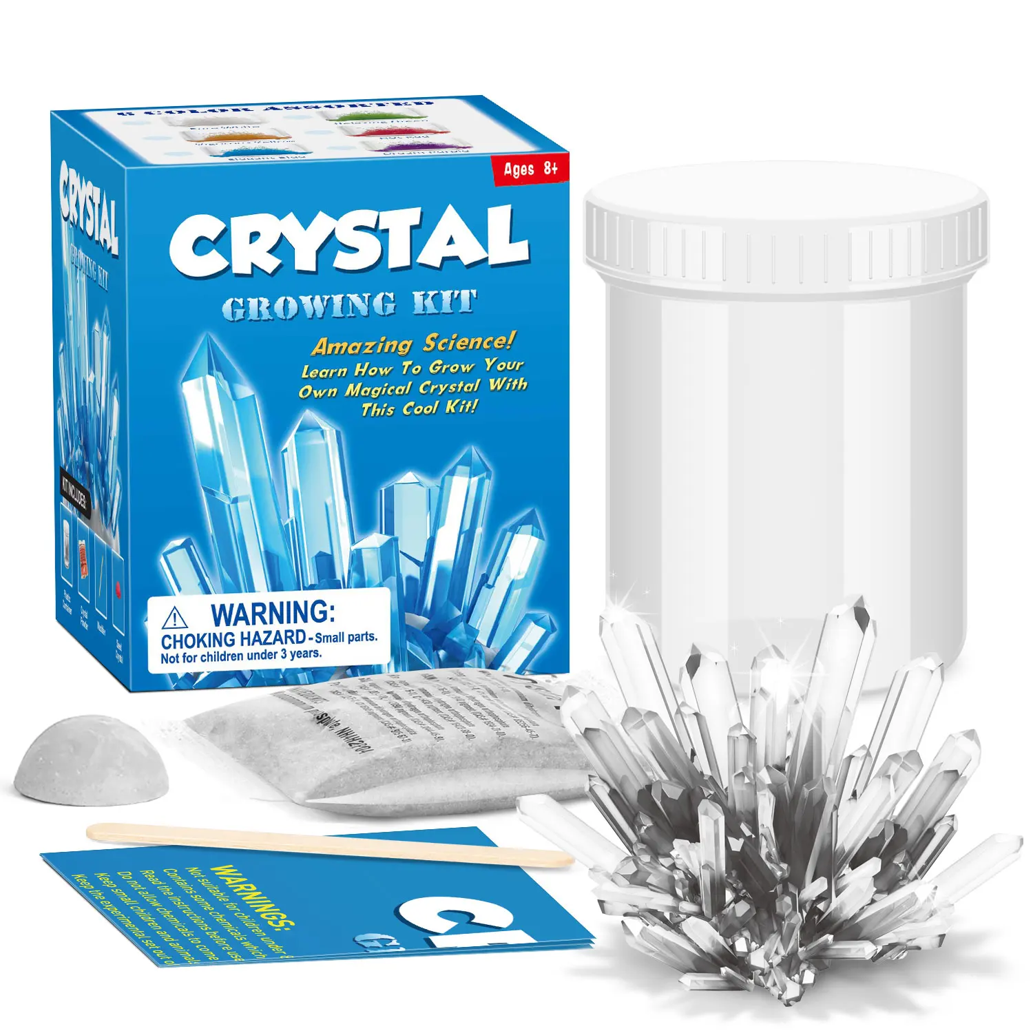 Kids Crystal Growing Kit DIY Science Experiment for Teenagers Boys Toys Magical Funny Crystal Educational Stimulates Interest Kids Crystal Growing Kit DIY Science Experiment for Teenagers Boys Toys Magical Funny Crystal Educational Stimulates Interest