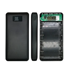 7*18650 Power Bank Battery Charger Box 5V Mobile Phone Power Holder Storage Box DIY Shell Organize Battery Case 3 USB For Xiaomi