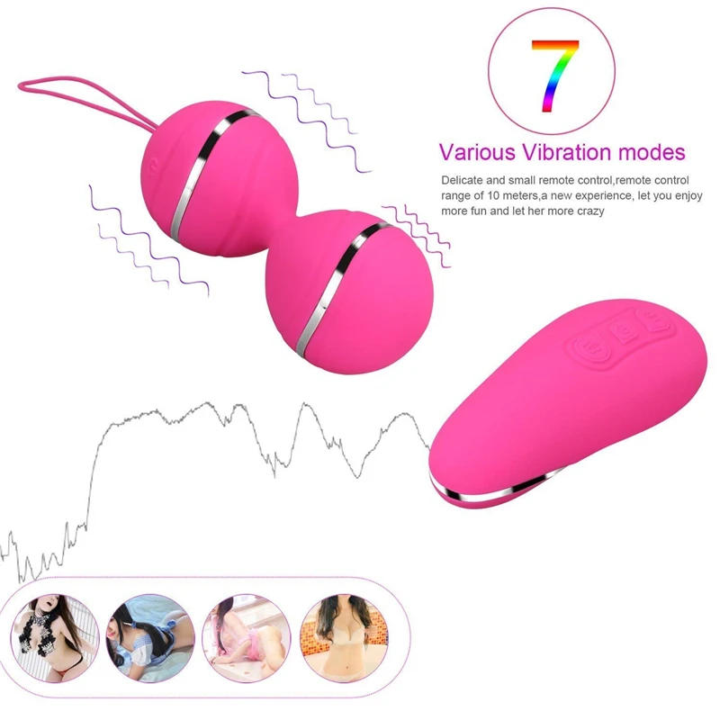 Wireless Vibrator Female Vibrator Sex Ball Vaginal Kegel Ball Clitoris Breast Stimulation