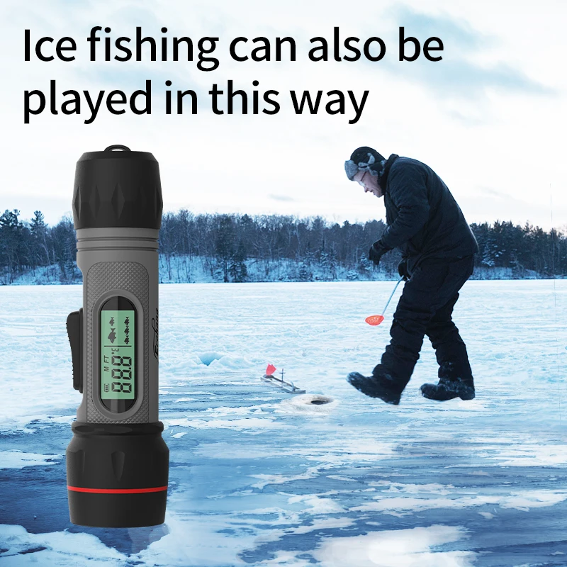 Erchang F12B Wireless Fish Finder Rechargable Echo Sounder 90M Depth Portable Waterproof Sonar Winter Ice Fishing