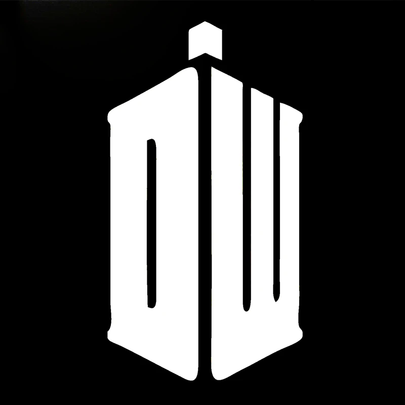 EARLFAMILY 10,5 см x 5,8 см забавные наклейки Dr Who Tardis JDM веселый автомобиль окно бампер логотип наклейка автомобиля черный/серебристый