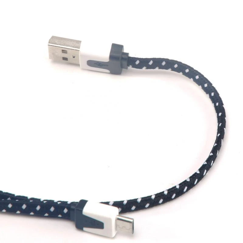Электроника Дата кабель V8 разъем 3 фута веревка микро-Usb зарядный кабель-трос для синхронизации данных для сотового телефона плоский провод линии кабели