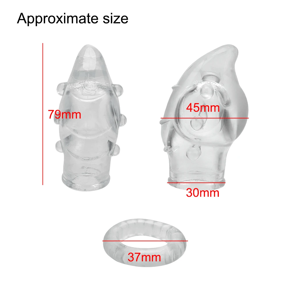 2 шт./компл. многоразовые насадки на пенис кольцо пенис экстендер с длинными рукавами комплект с крайней плотью коррекции удлиняющие мужской член, рукав, Стимулятор точки | AliExpress