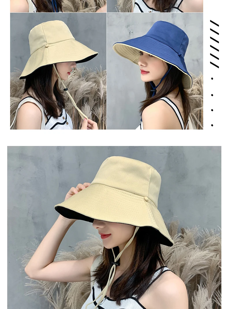 Женские Летние головные уборы в Корейском стиле, новинка года, модные однотонные простые Универсальные женские элегантные солнцезащитные очки, шикарные