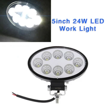 

Truck LED Work Light Driving Lamp 24W Vehicle Waterproof IP67 Shockproof