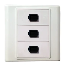 3 SC модули, информация настенная пластина крышка розетки настенное крепление лицевые панели разъем порт волоконно-оптический Keystone