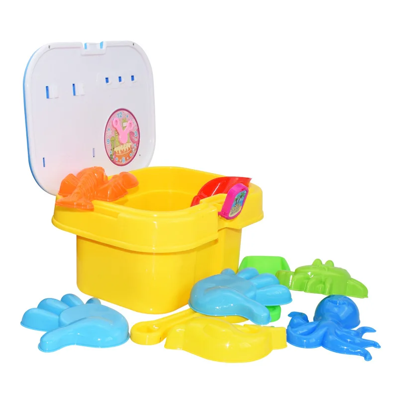 Play House Children Outdoor Beach Toys Net Pocket Sand Filter Barrel Set Beach Shovel Plastic Shovel Gift