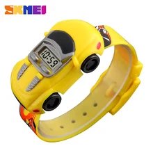 SKMEI детские Студенческие часы с машинкой детские часы для мальчиков и девочек детские цифровые наручные часы электронные наручные часы для мальчиков и девочек 1241