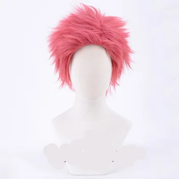 

Anime Demon Slayer Kimetsu no Yaiba Komaji Akaza Short Wig Cosplay Costume Heat Resistant Synthetic Hair Wigs