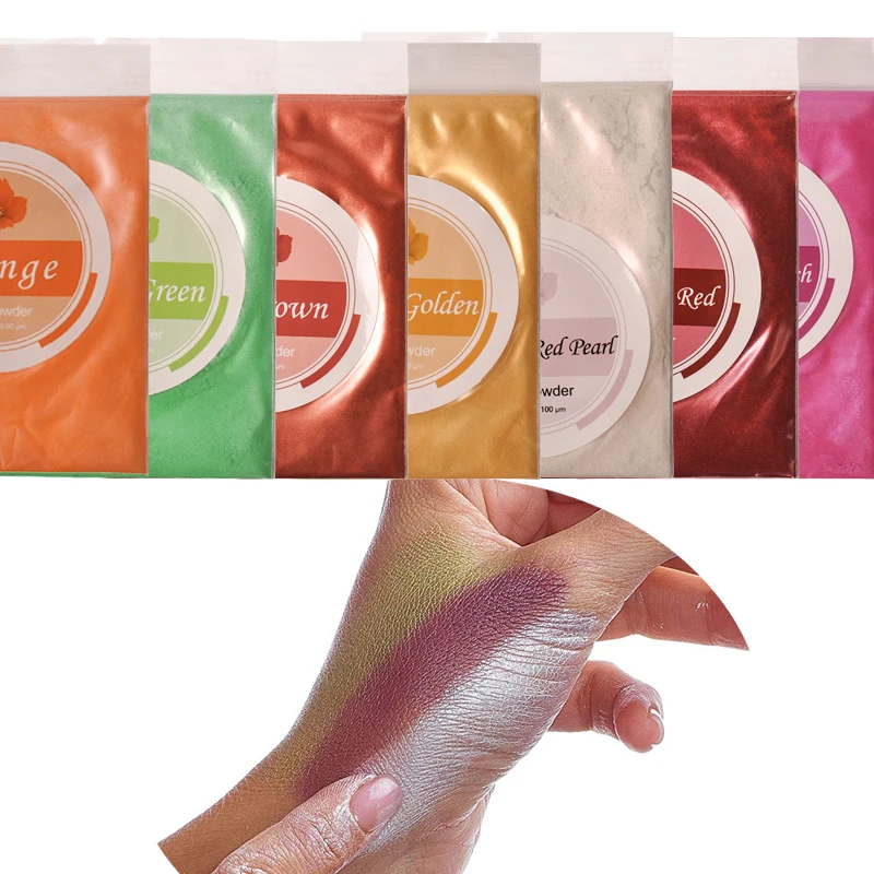 10g polvere di Mica pigmento minerale naturale in polvere fai da te per sapone in polvere sapone colorante colorante trucco ombretto