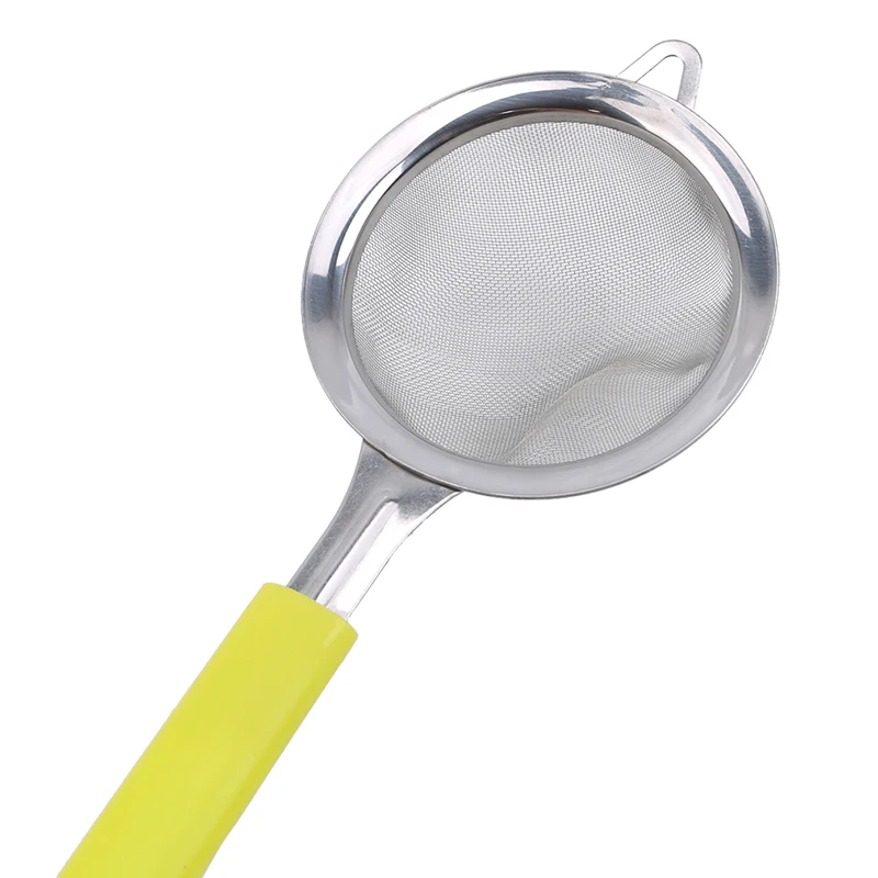 Multifunctional Stainless Steel Green Kitchen Soy Milk Filter Hand-Held Flour Sieve Oil Egg Kitchen Tools