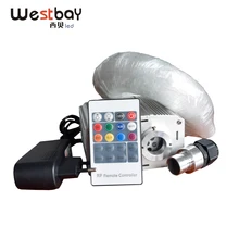 7 Вт Светодиодный светильник из оптического волокна комплект двигателя из оптического волокна 300 шт. 3 м 0,75 мм белый мерцающий светильник, двигатель, звезда, потолок, украшение своими руками