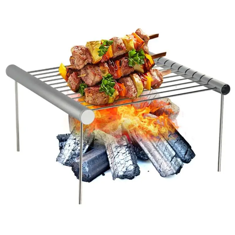 

Portable Stainless Steel BBQ Grill Folding BBQ Grill Mini Pocket BBQ Grill Barbecue Accessories For Camping Travel BBQ Tools